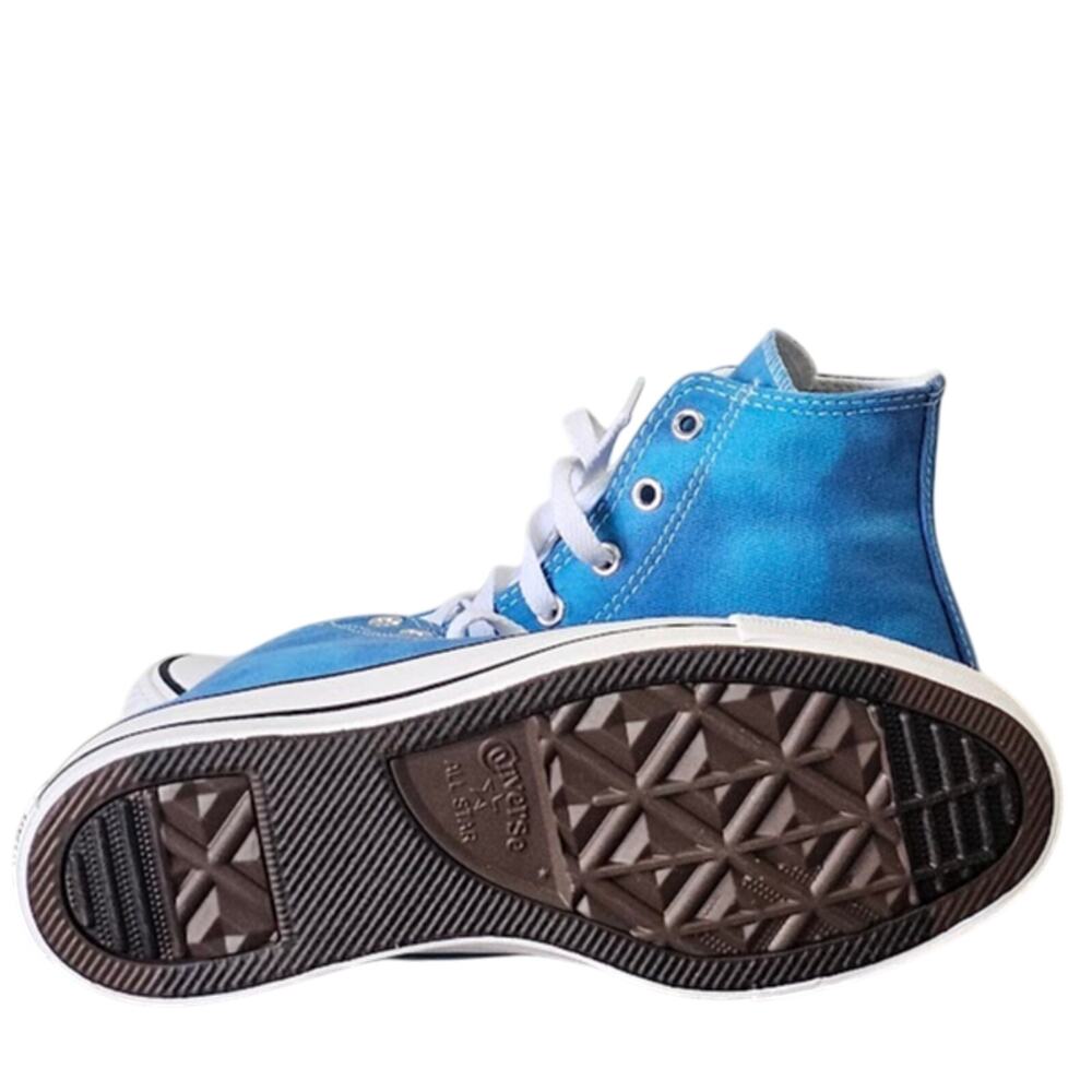 Converse Women's CTAS Tie Dye Marble Hi Tops Size 7 A11777F Blue NWT - Picture 5 of 5